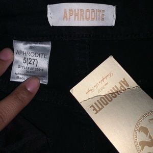 Black Mid Waist Jeans with Ruffled Bell Bottom